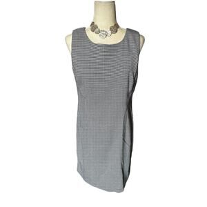 🌻 4/$25. Chadwicks of Boston Houndstooth Black & White heath Dress - Size 10P